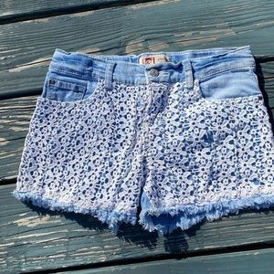 Girls Lei denim shorts